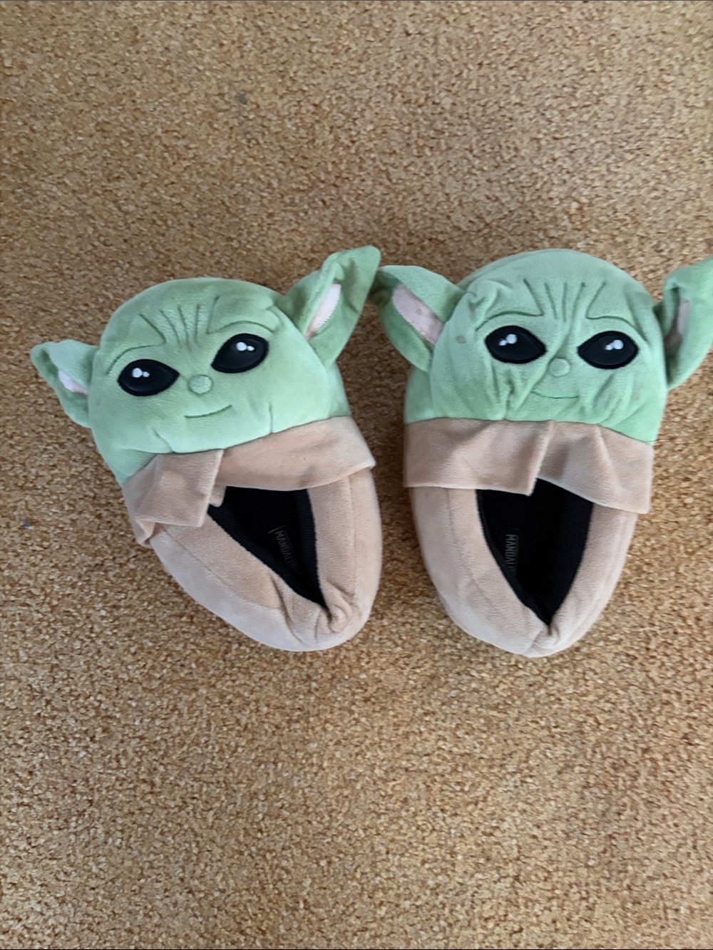 Baby Yoda Kids Slippers - Light Green Cozy Slip-Ons